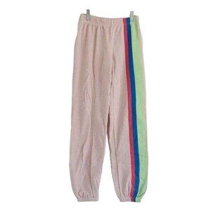 Wildfox Pink Striped Sweatpants